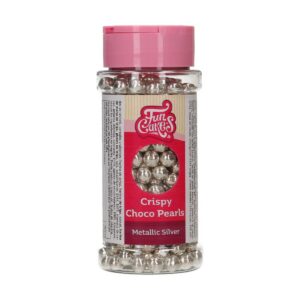 Šokolaadipärlid metallik hõbedased/ Crispy Choco Pearls Metallic Silver 60g