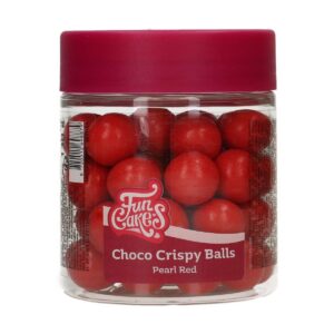 Šokolaadipärlid suured punased Crispy Balls Pearl Red 130g