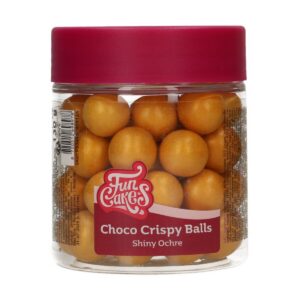 Šokolaadipärlid suured Crispy Balls Shiny Ochre 130g
