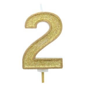 Küünal number 2 sädelusega kuldne