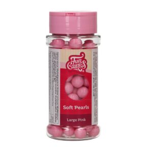 Suhkrupärlid pehmed roosad suured 70g