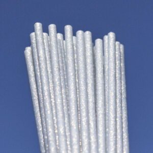 Pulgakommi pulgad hõbedased sädelevad 150*4,5mm plastist 25tk