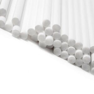 Pulgakommi pulgad valged 114*4mm plastist 50tk
