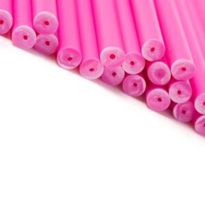 Pulgakommi pulgad roosad 114*4mm plastist 50tk